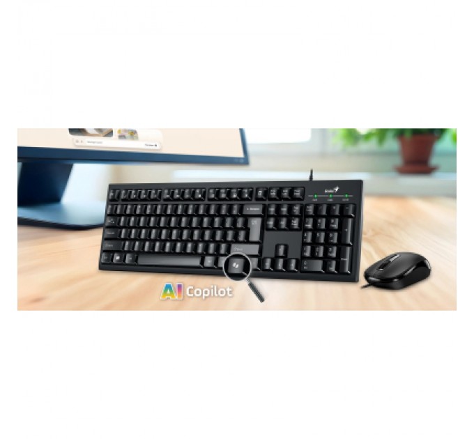 Genius Комплект Genius KM-100SE USB UA Black (31330009410)