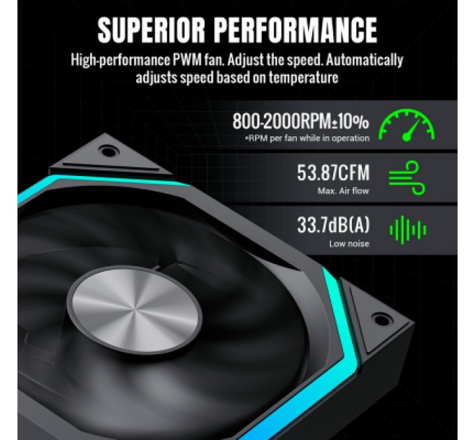 Gamemax Кулер до корпусу Gamemax FN12A-N2