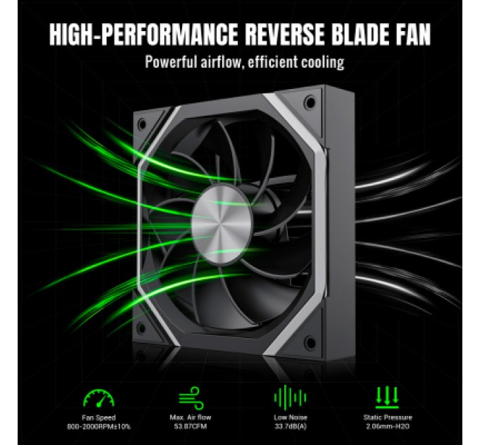 Gamemax Кулер до корпусу Gamemax FN12A-N2-R