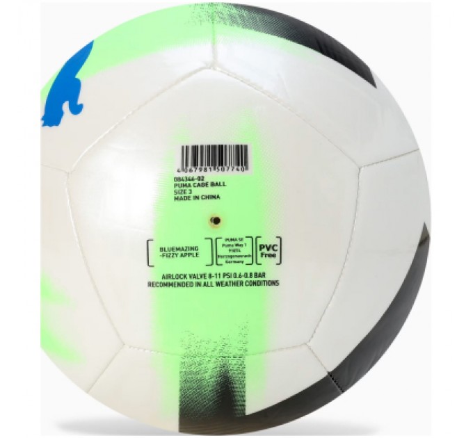 Puma М'яч футбольний Puma Cage ball 084346-02 білий, синій 5 (4067981507764)