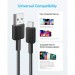 Anker Дата кабель USB 2.0 AM to USB-C 1.8m nylon 322 black Anker (A81H6G11)