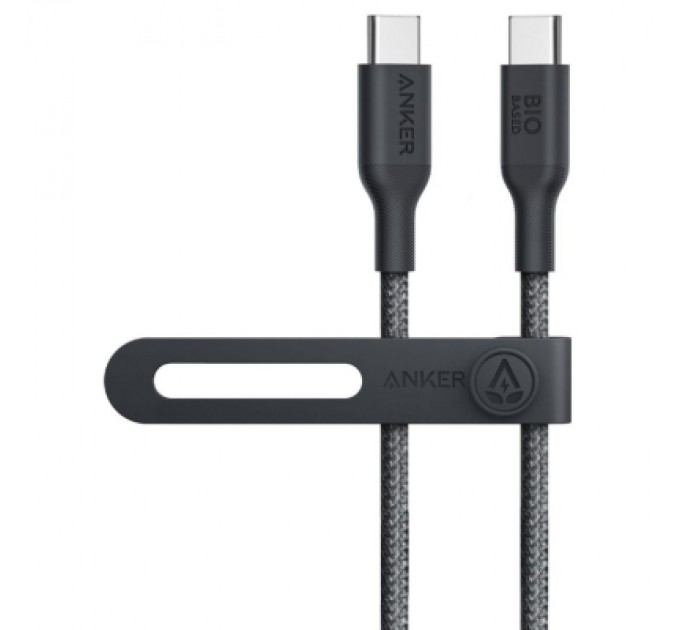 Anker Дата кабель USB-C to USB-C 0.9m 140W bio-nylon 544 black Anker (A80F5H11)