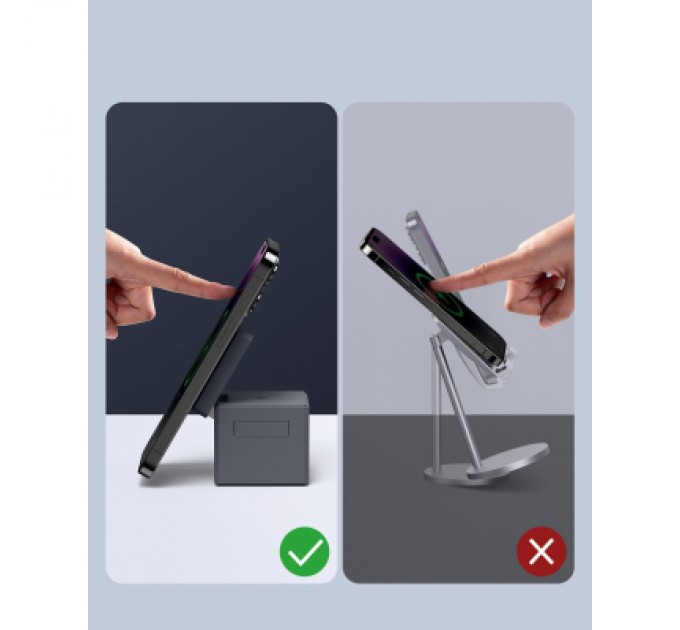 Anker Зарядний пристрій Anker MagGo Wireless Charging Station 15W 3-in-1 Cube Black (Y1811G11)