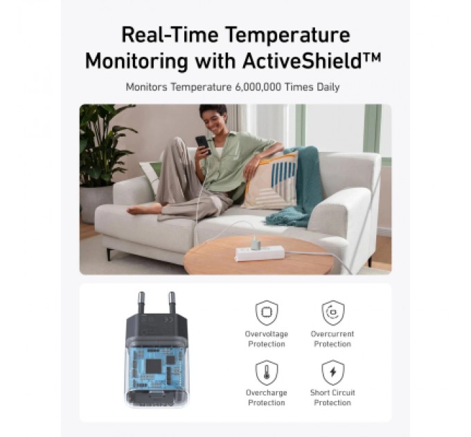 Anker Зарядний пристрій Anker PowerPort 511 Nano IV 30W USB-C Black (A2337G11)