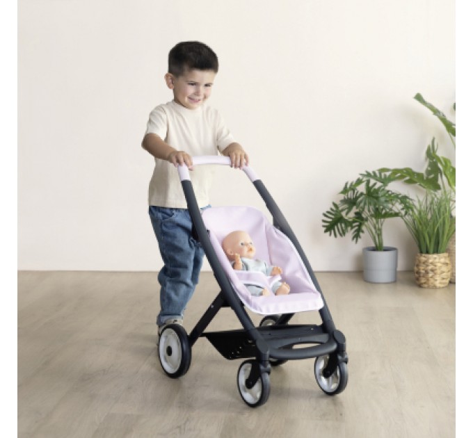 Smoby Коляска для ляльок Smoby Maxi-Cosi 3 в 1. Рожева перлина зі знімною люлькою, 55 x 39 x 64 см, 3+ (7600253121)