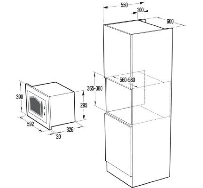 Gorenje Мікрохвильова піч Gorenje BM235CLB