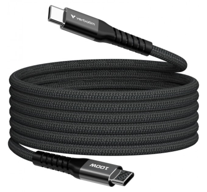 Verbatim Дата кабель USB-C to USB-C 1.2m Magnetic 100W black Verbatim (31863)
