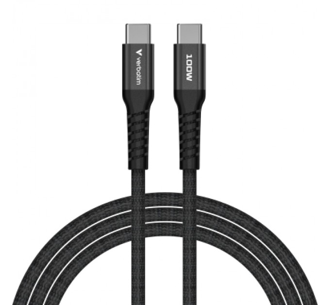 Verbatim Дата кабель USB-C to USB-C 1.2m Magnetic 100W black Verbatim (31863)