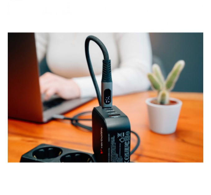 Verbatim Дата кабель USB-C to USB-C 1.2m with display 240W black Verbatim (31849)