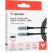 Verbatim Дата кабель USB-C to USB-C 1.2m with display 240W black Verbatim (31849)