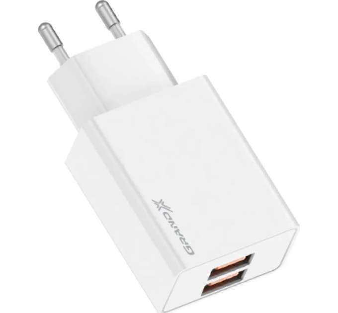 Grand-X Зарядний пристрій Grand-X CH-15W 2xUSB 10.5W Black (CH-15W)