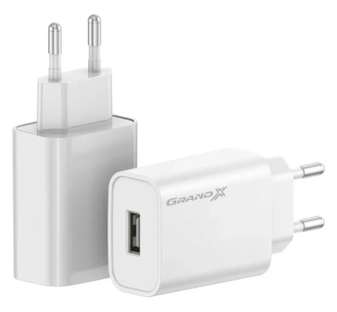 Grand-X Зарядний пристрій Grand-X CH-550W Quick Charge USB QC3.0 Black (CH-550W)