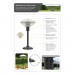 Sahara Газовий обігрівач Sahara Table Top Patio Heater настільний 4,5 кВт (40316)