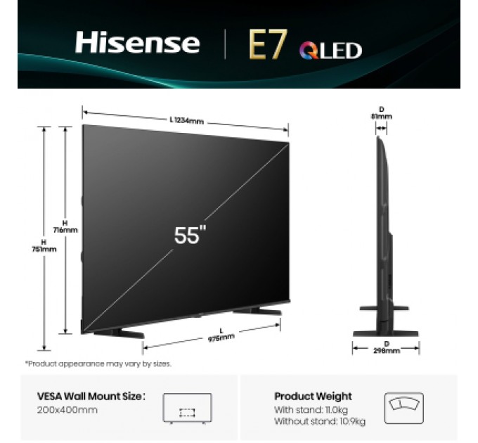 Hisense Телевізор Hisense 55E7Q