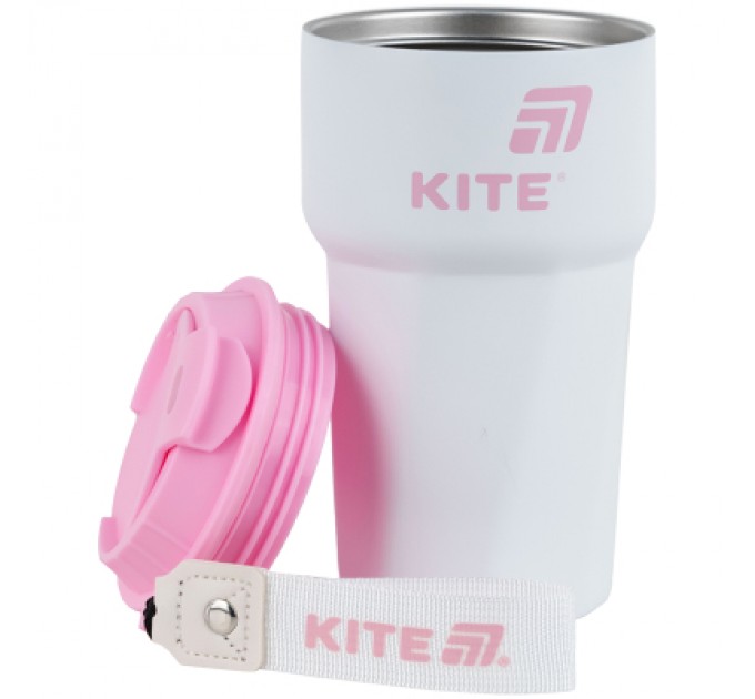 Kite Термокружка Kite 450 мл біло-рожева (K25-1220-3)