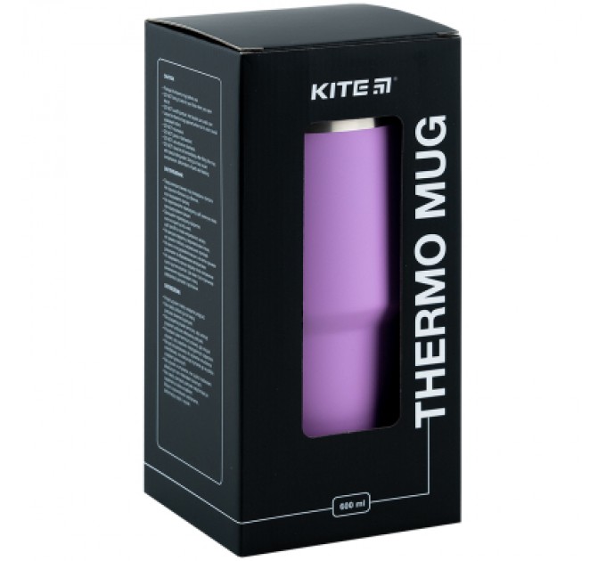 Kite Термокружка Kite 600 мл фіолетова (K24-1206-2)
