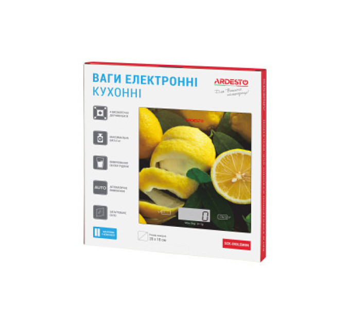 Ardesto Ваги кухонні Ardesto SCK-893LEMON