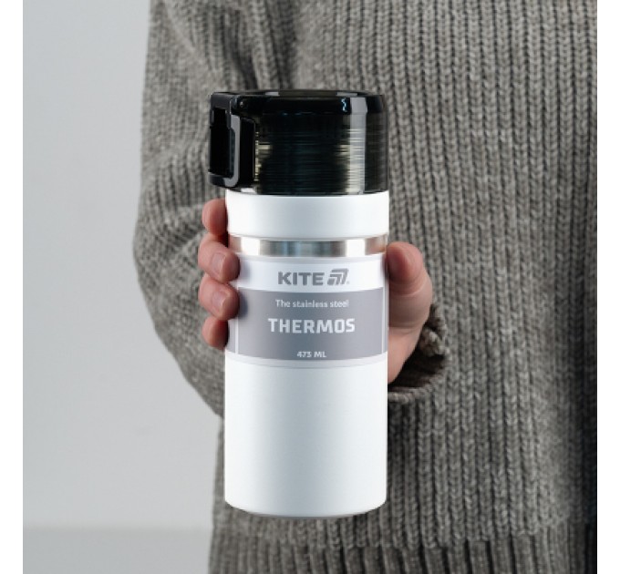 Kite Термос Kite 473 мл білий (K25-320-1)