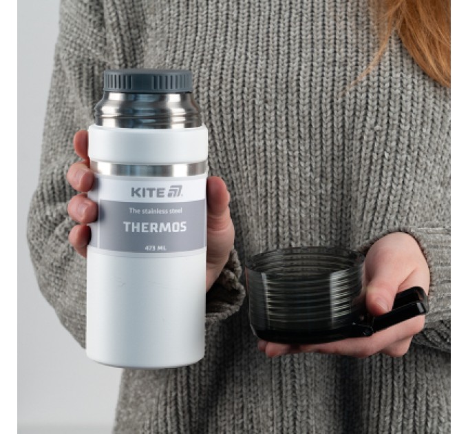 Kite Термос Kite 473 мл білий (K25-320-1)