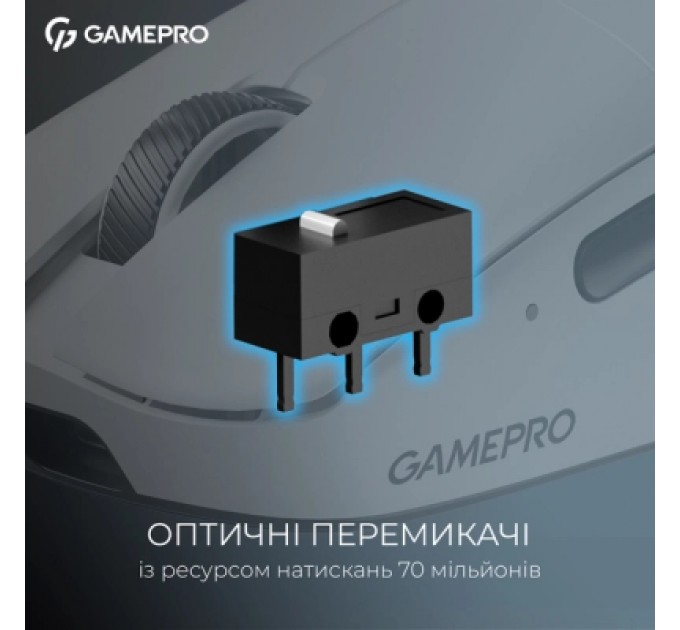GamePro Мишка GamePro Asgard Odin 8K Wireless/USB White (GM035W)