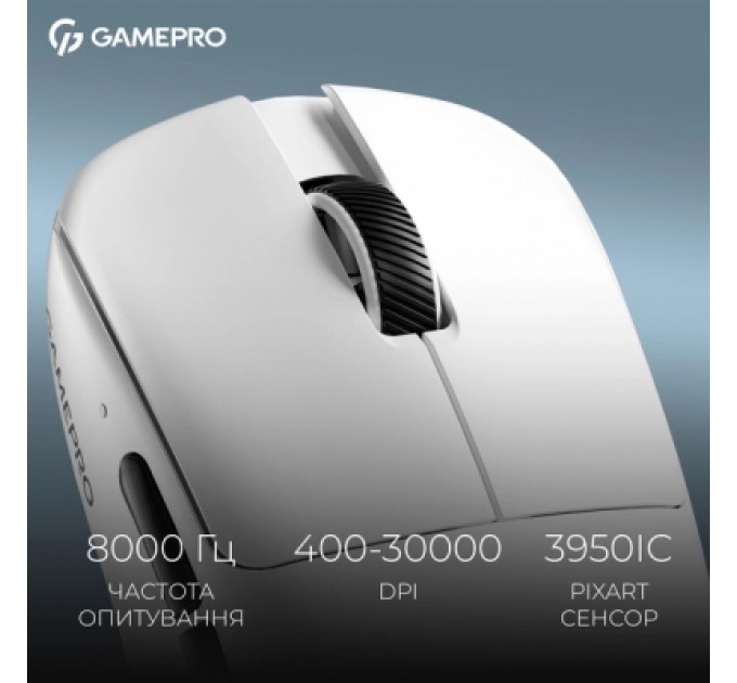 GamePro Мишка GamePro Asgard Odin 8K Wireless/USB White (GM035W)