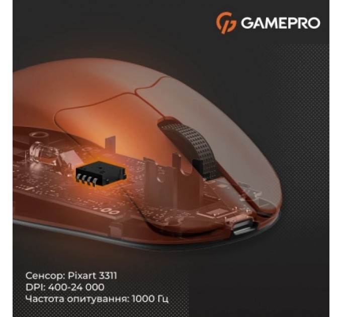 GamePro Мишка GamePro Genesis Avenger Wireless/Bluetooth/USB Orange (GM096O)
