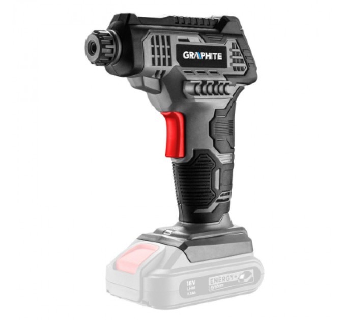 Graphite Автомобільний компресор Graphite Energy+ 18V, 7бар (без АКБ та ЗП) (58G041)
