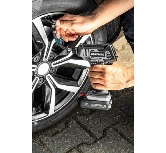 Graphite Автомобільний компресор Graphite Energy+ 18V, 7бар (без АКБ та ЗП) (58G041)