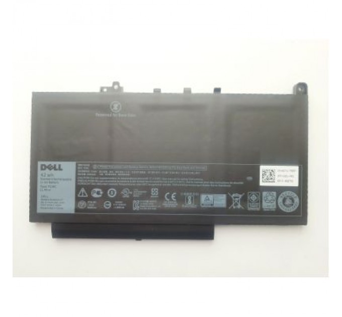 Dell Акумулятор до ноутбука Dell Latitude E7270 7CJRC, 42Wh (3530mAh), 3cell, 11.4V, Li-ion (A47645)