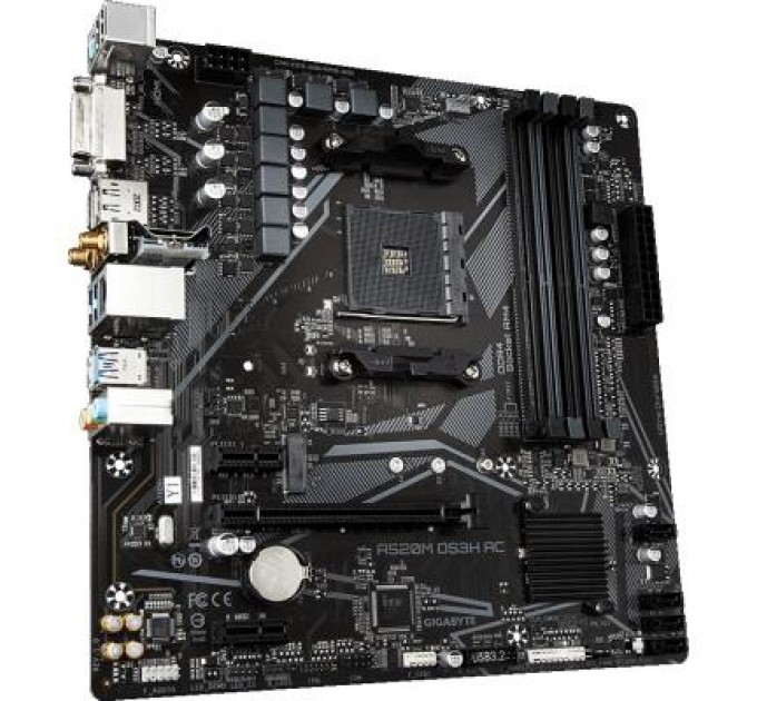 GIGABYTE Материнська плата GIGABYTE A520M DS3H AC