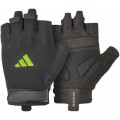 Adidas Рукавички для фітнесу Adidas Essential Training Gloves ADGB-15003GN чорний, зелений L (885652025973)