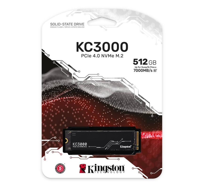 Kingston Накопичувач SSD M.2 2280 512GB Kingston (SKC3000S/512G)