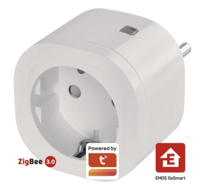 EMOS Розумна розетка WIFI P5533 GoSmart, ZigBee 3.0, IP44 EMOS (P5533)