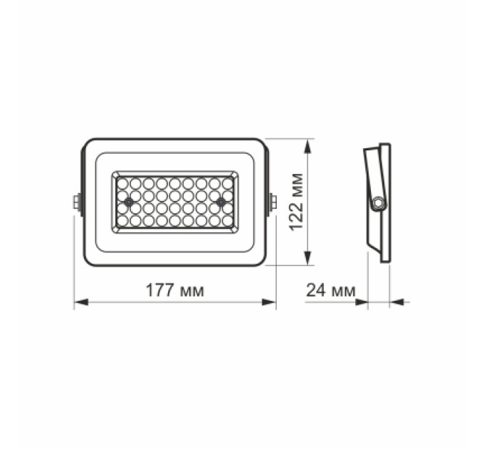 Videx Прожектор Videx LED  30W 5000K 220V (VL-F2e-305W)
