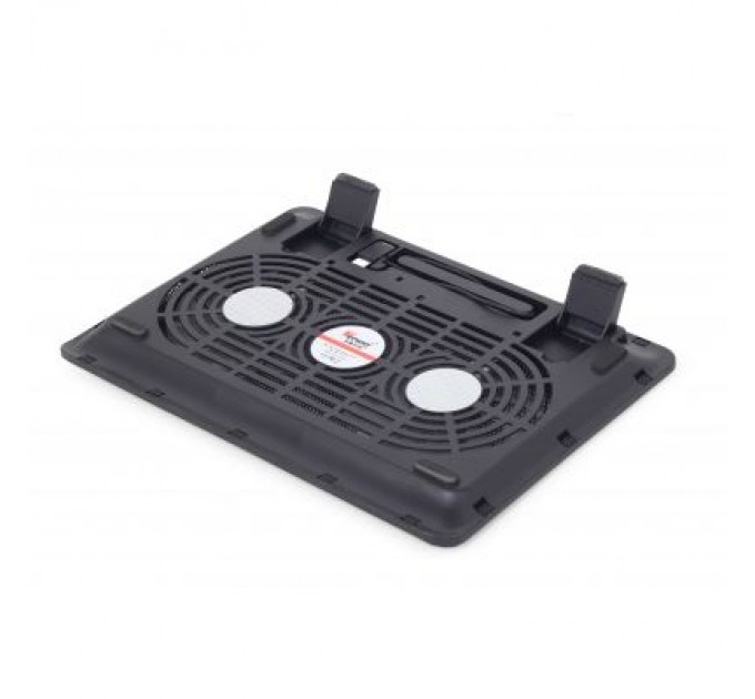 Gembird Підставка до ноутбука Gembird до 15", 2x125 mm fan, black (NBS-2F15-01)