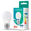 TITANUM Лампочка TITANUM G45 6W E27 3000K (TLG4506273)
