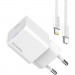 ColorWay Зарядний пристрій ColorWay C101D GaN Mini 20W PD PPS USB-C + cable USB-C to Lightning white (CW-CHS059PDL-WT)