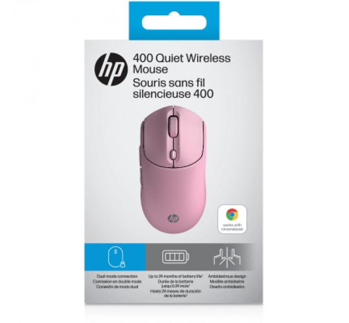 HP Мишка HP 400 Quiet Wireless/Bluetooth Pink (AZ7B5AA)