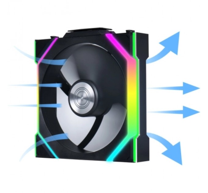 Lian Li Кулер до корпусу Lian Li Uni Fan SL WIRELESS 120-3, Black (G99.12SL1W3B.00)