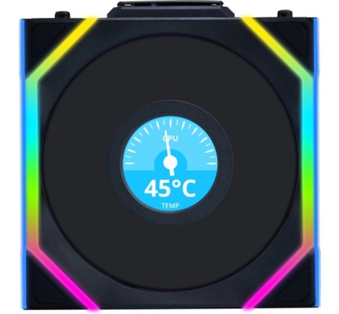 Lian Li Кулер до корпусу Lian Li Uni Fan SL WIRELESS LCD Reverse, 120-1 (G99.12RSLLCD1W1B.00)