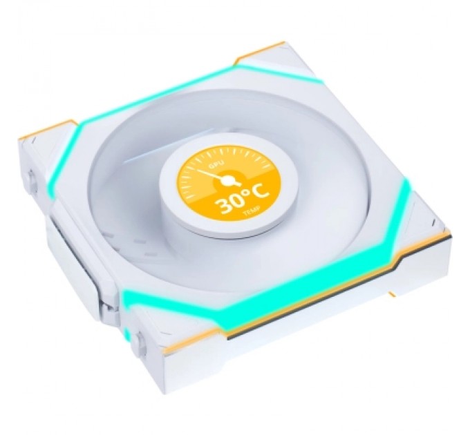 Lian Li Кулер до корпусу Lian Li Uni Fan SL WIRELESS LCD Reverse, 120-1 (G99.12RSLLCD1W1W.00)