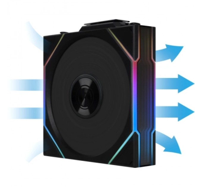 Lian Li Кулер до корпусу Lian Li Uni Fan TL WIRELESS 120-3, Black (G99.12TL1W3B.00)