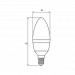 EUROELECTRIC Лампочка EUROELECTRIC LED CL 6W E14 4000K 220V (LED-CL-06144(EE))