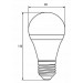EUROELECTRIC Лампочка EUROELECTRIC LED А60 12W E27 4000K 220V (LED-A60-12274(EE))