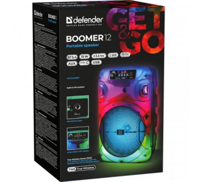 Defender Акустична система Defender Boomer 12 (65412)