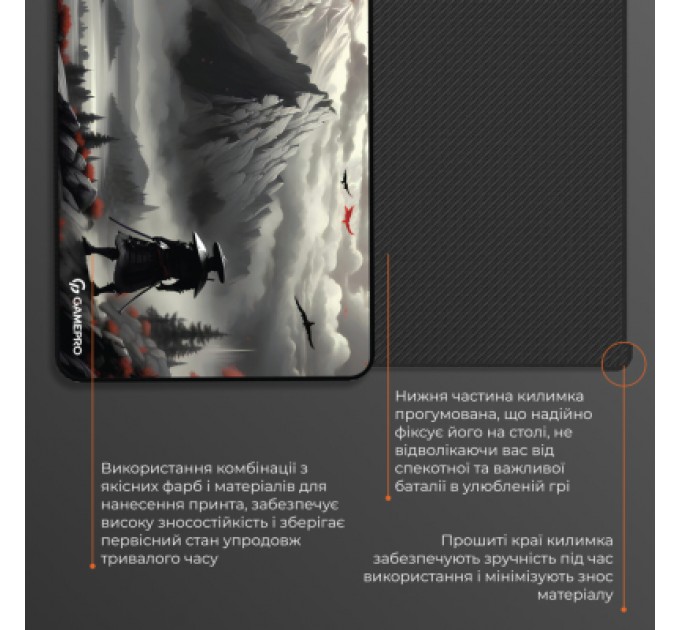 GamePro Килимок для мишки GamePro MP145RS Gray (MP145RS)