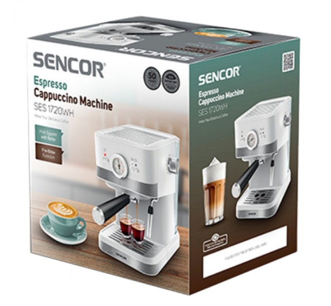 Sencor Ріжкова кавоварка еспресо Sencor SES 1720WH