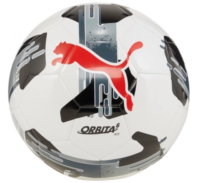 Puma М'яч футбольний Puma Orbita 6 MS 084335-02 білий, чорний, червоний 5 (4067981498208)