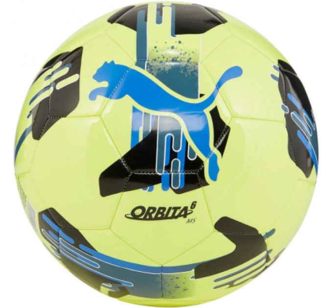 Puma М'яч футбольний Puma Orbita 6 MS 084335-08 жовтий, чорний, синій 5 (4067981502660)