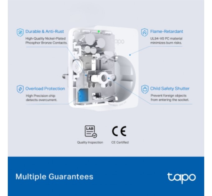 TP-Link Розумна розетка TP-Link Tapo P110M N300 BT 16A (TAPO-P110M)